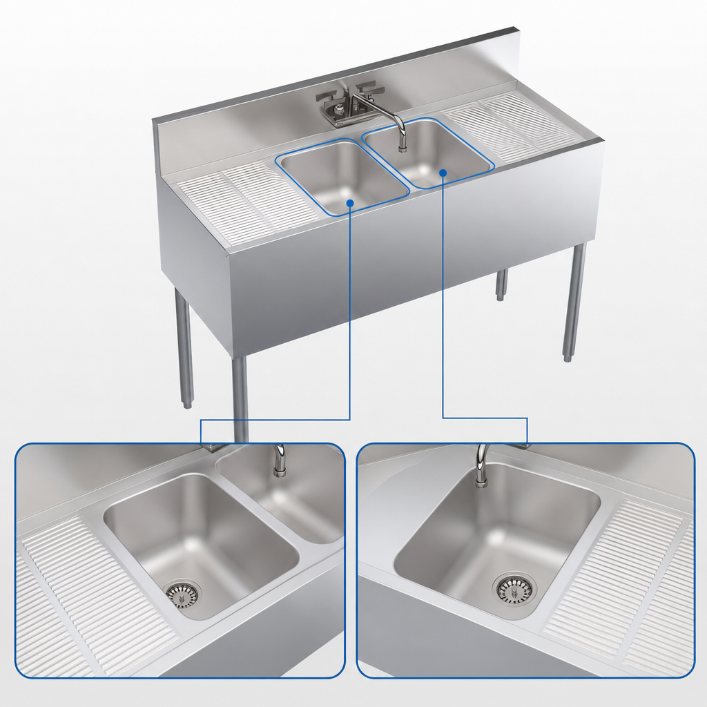 Two Sink Compartments