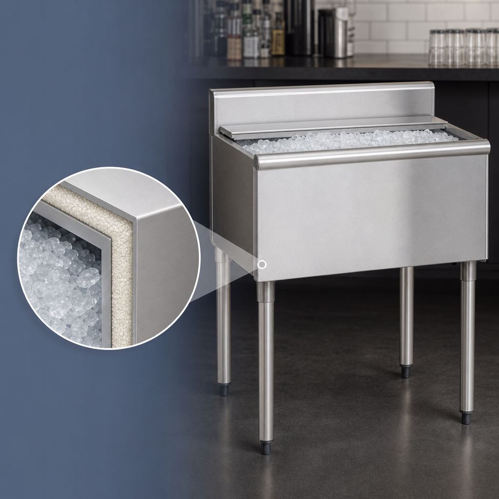 Fully Insulated Fabricated Ice Bin