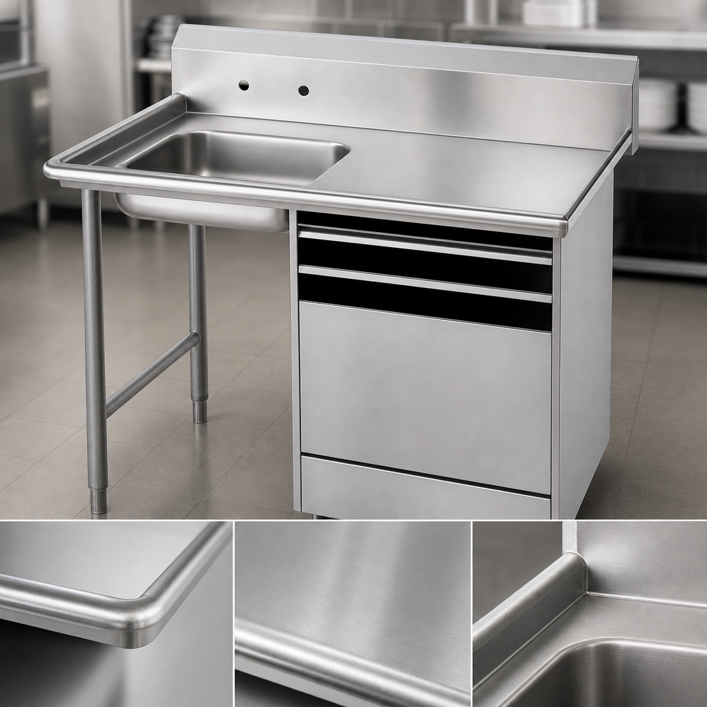 16-Gauge 304 Stainless Steel Top
