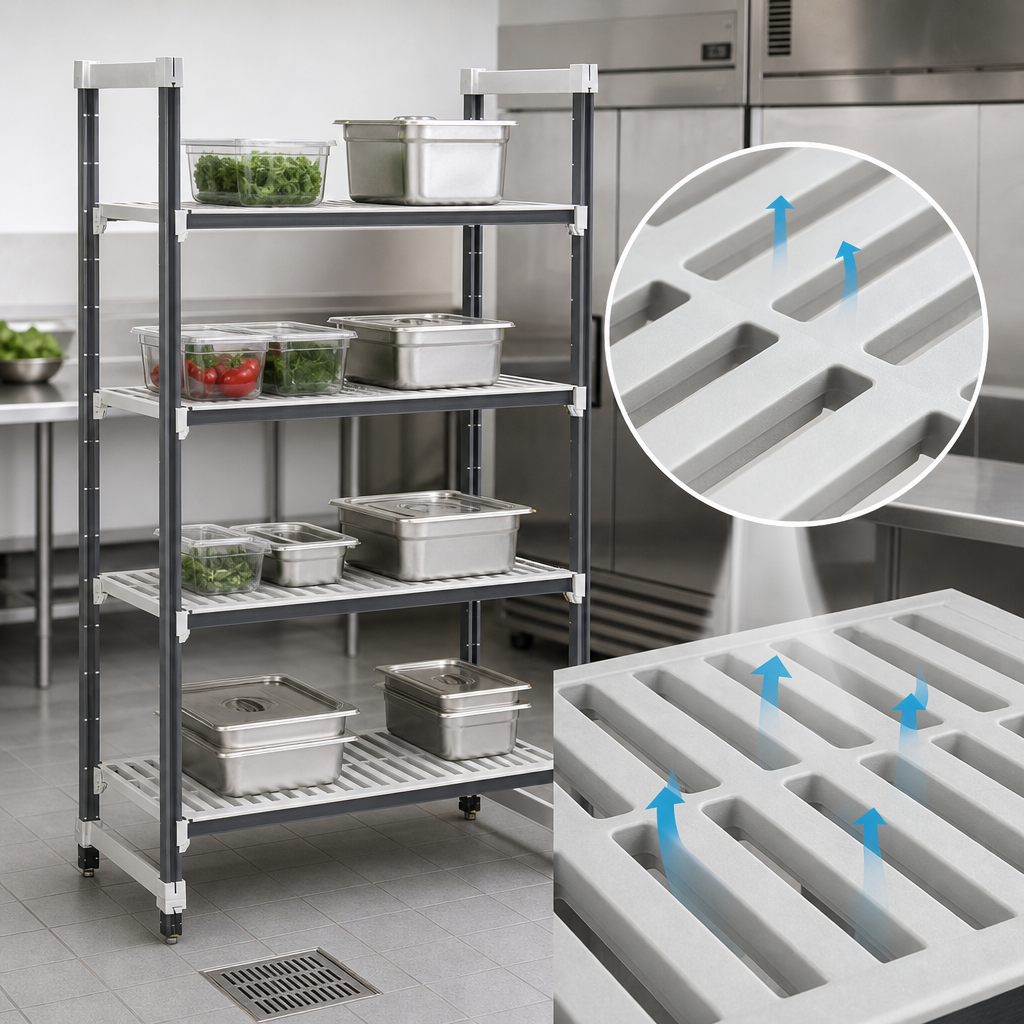 Vented Reinforced Shelf Plates