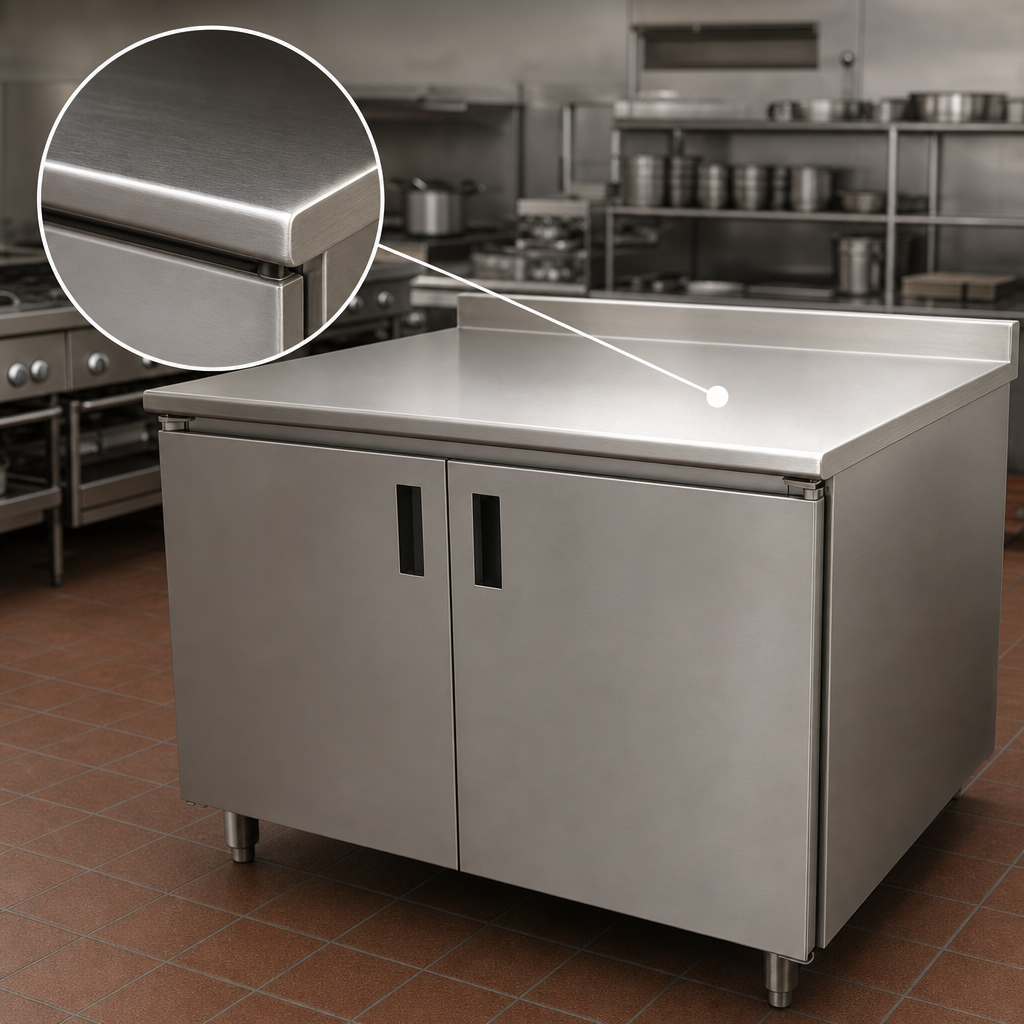 14-Gauge 304 Stainless Steel Top