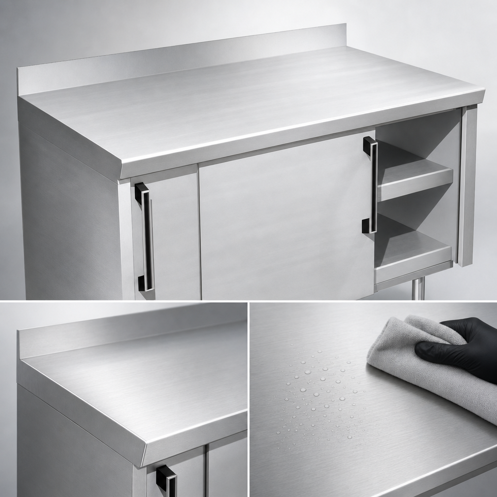 16-Gauge Stainless Steel Top