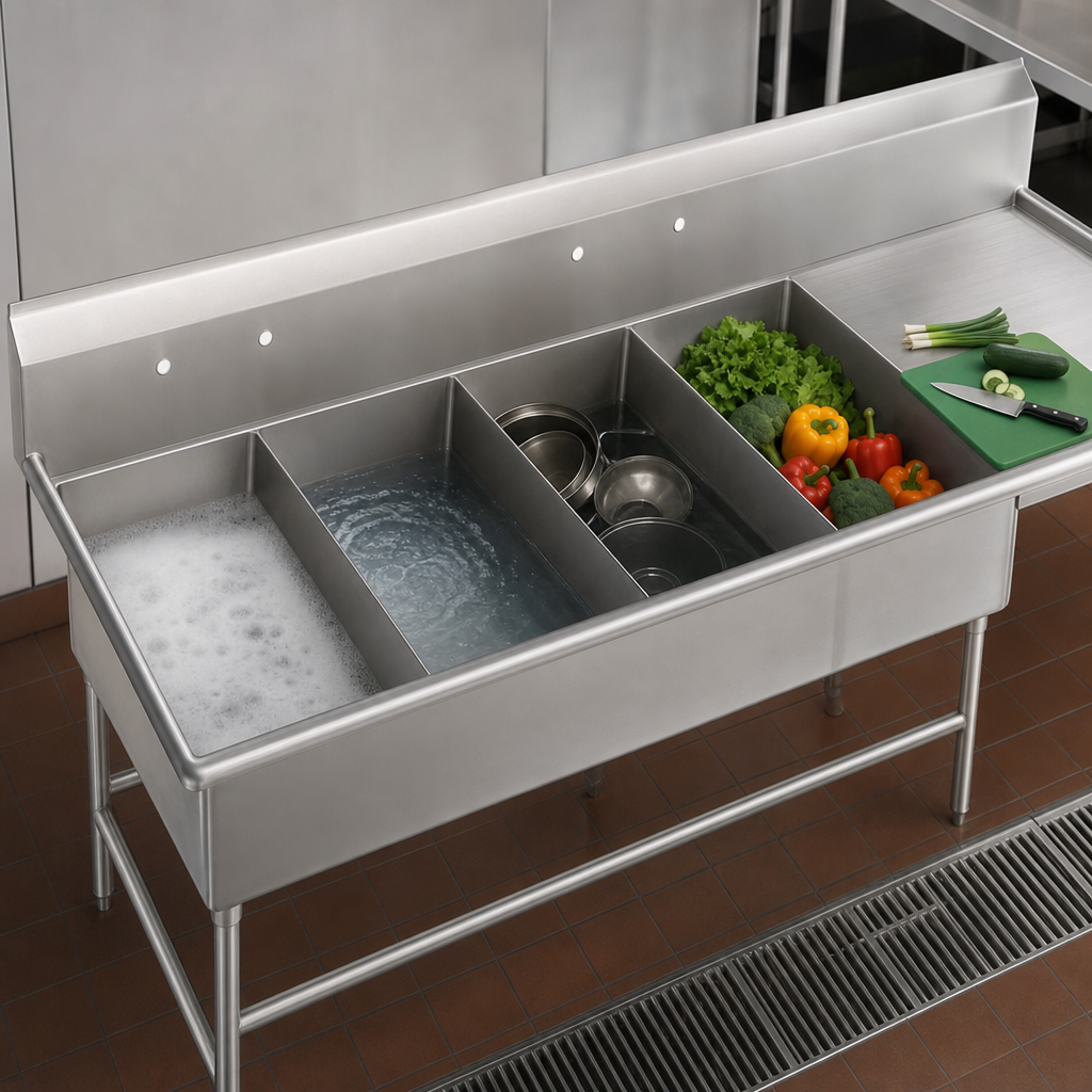Four-Compartment Workstation