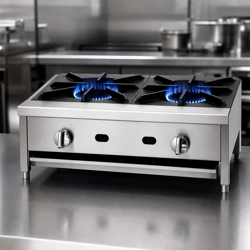 Two Open Burners