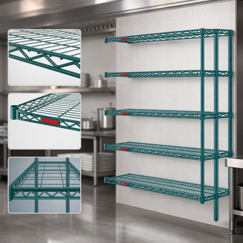 Patented QuadTruss Wire Shelves