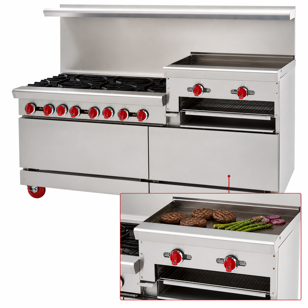 Raised Griddle/Broiler