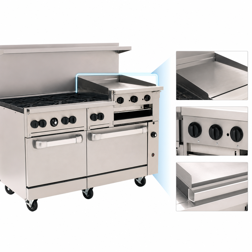 24-Inch Manual Griddle-Broiler