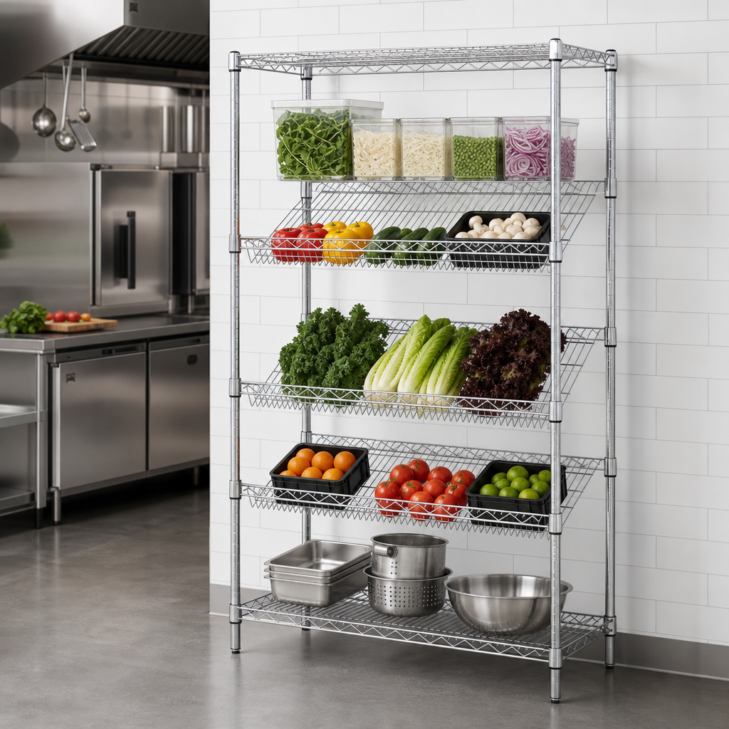Slanted Shelf Layout