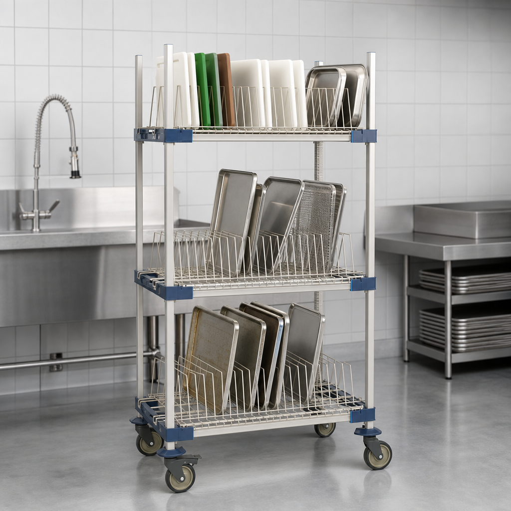Three-Tier Drying Layout