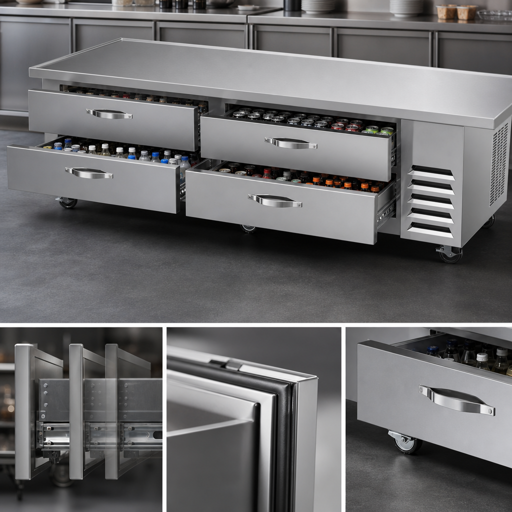 Four Self-Closing Drawers