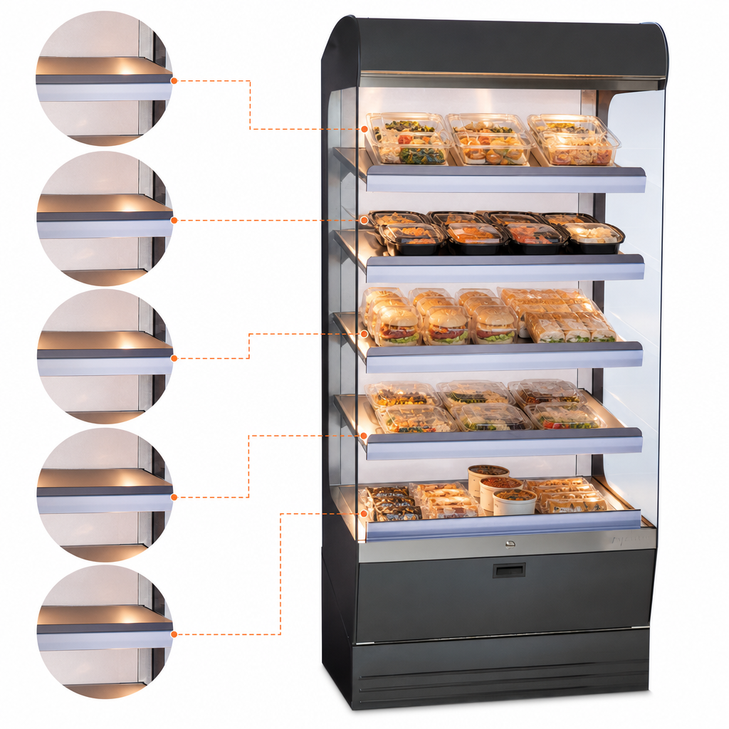 Five Heated Shelves