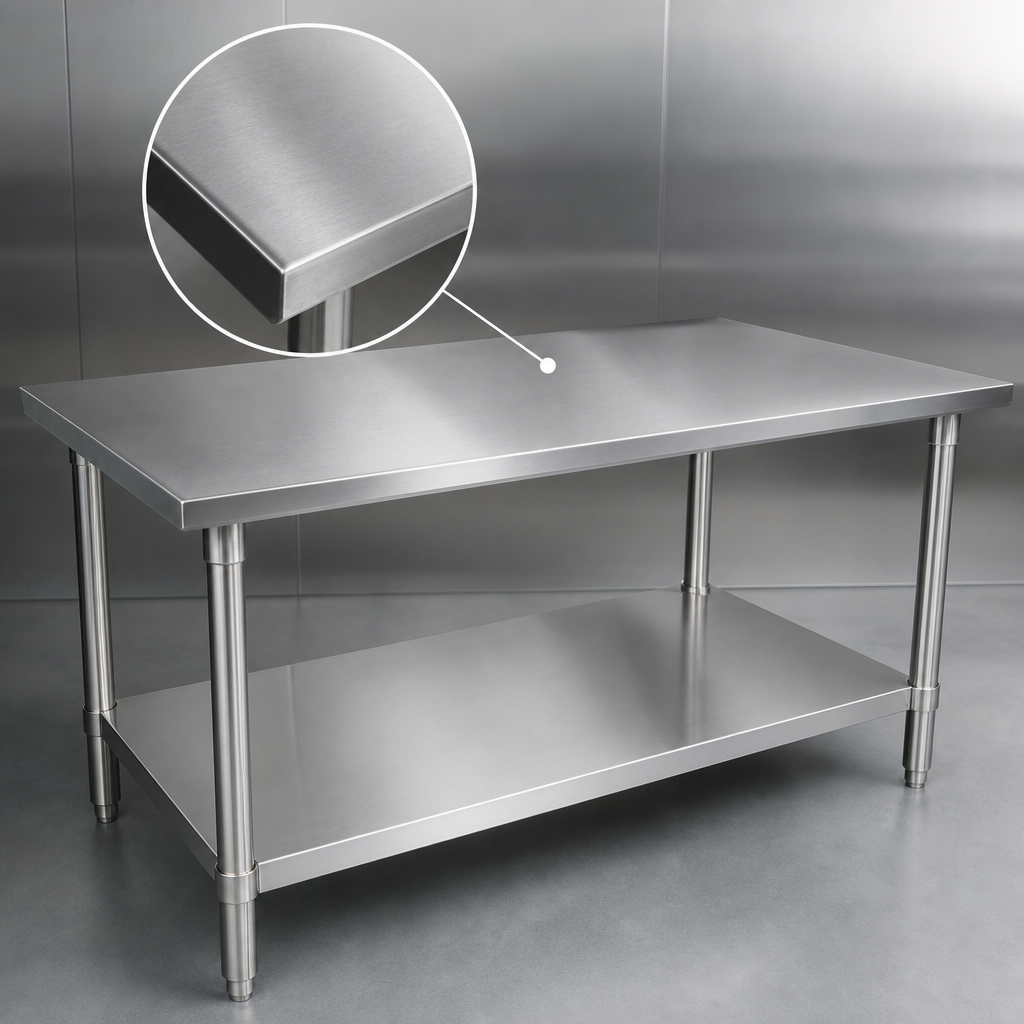 16-Gauge Stainless Steel Top