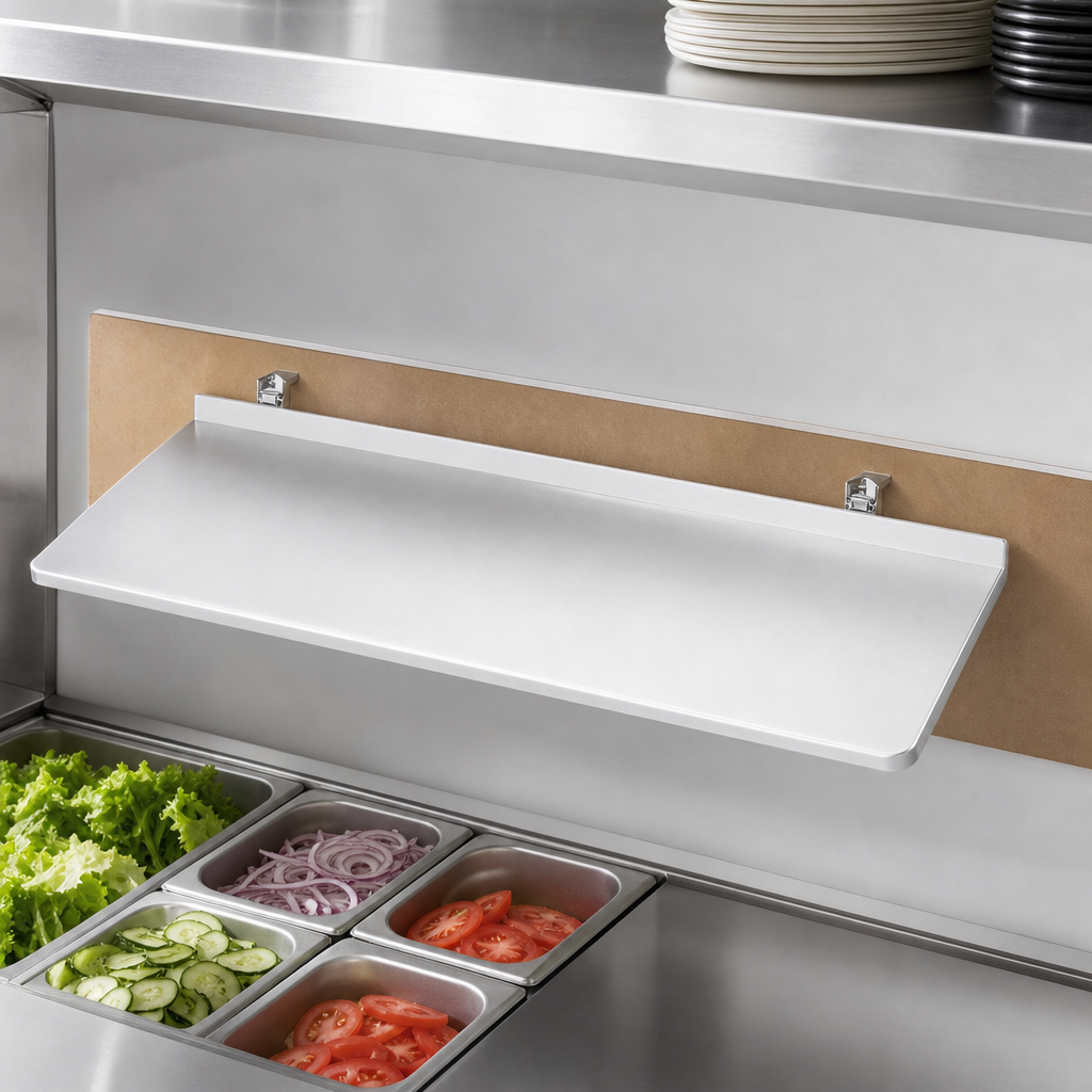Wall-Mounted Drop Shelf
