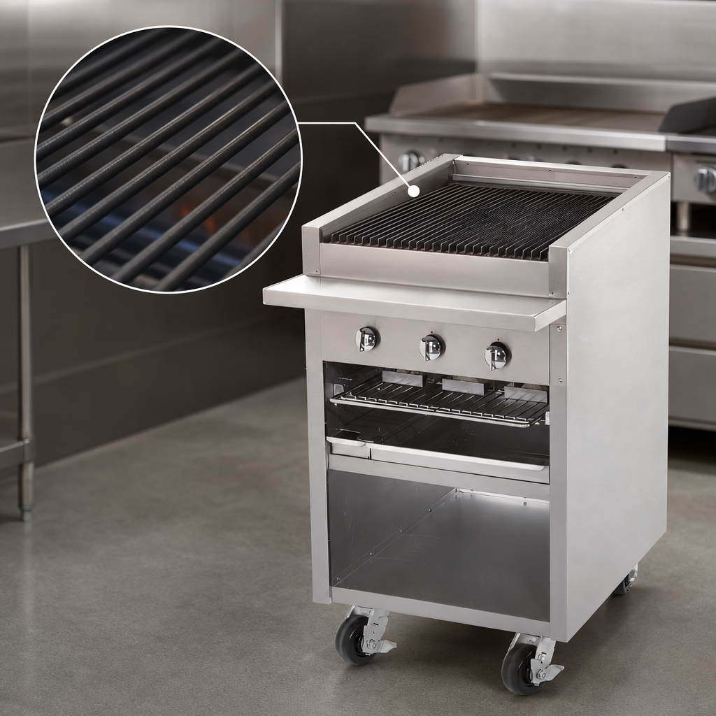 Free-Floating Round Rod Top Grate
