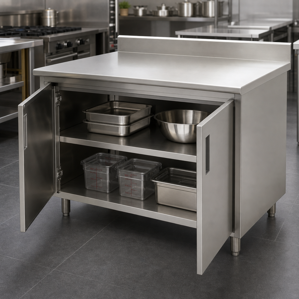 Cabinet Base with Hinged Doors