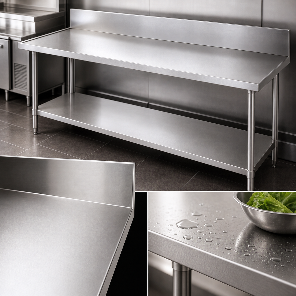 14-Gauge 304 Stainless Steel Top