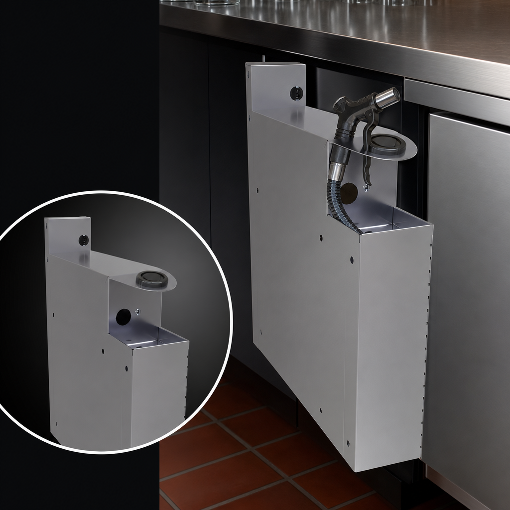 Built-In Soda Gun Holder