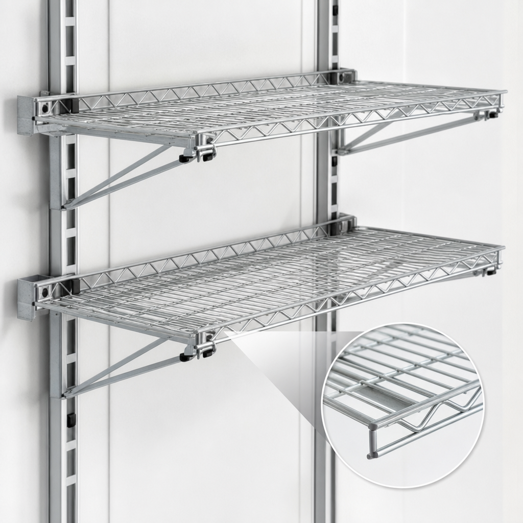 Patented QuadTruss Wire Shelves