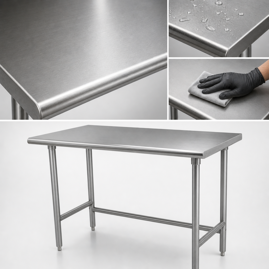 16-Gauge 304 Stainless Steel Top