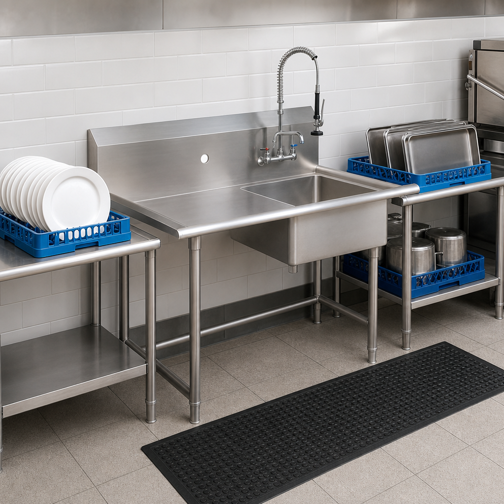 Straight Soiled Dish Table Design