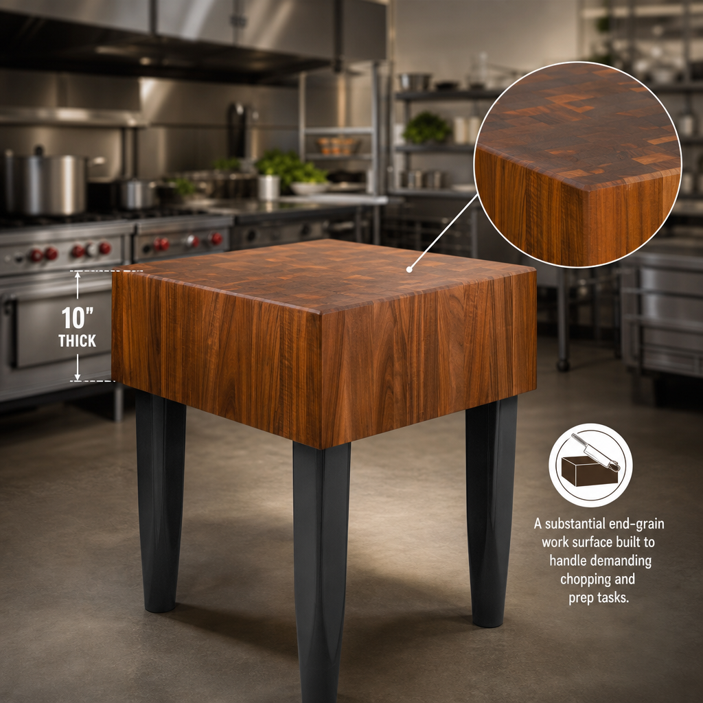10-Inch Thick End Grain Top