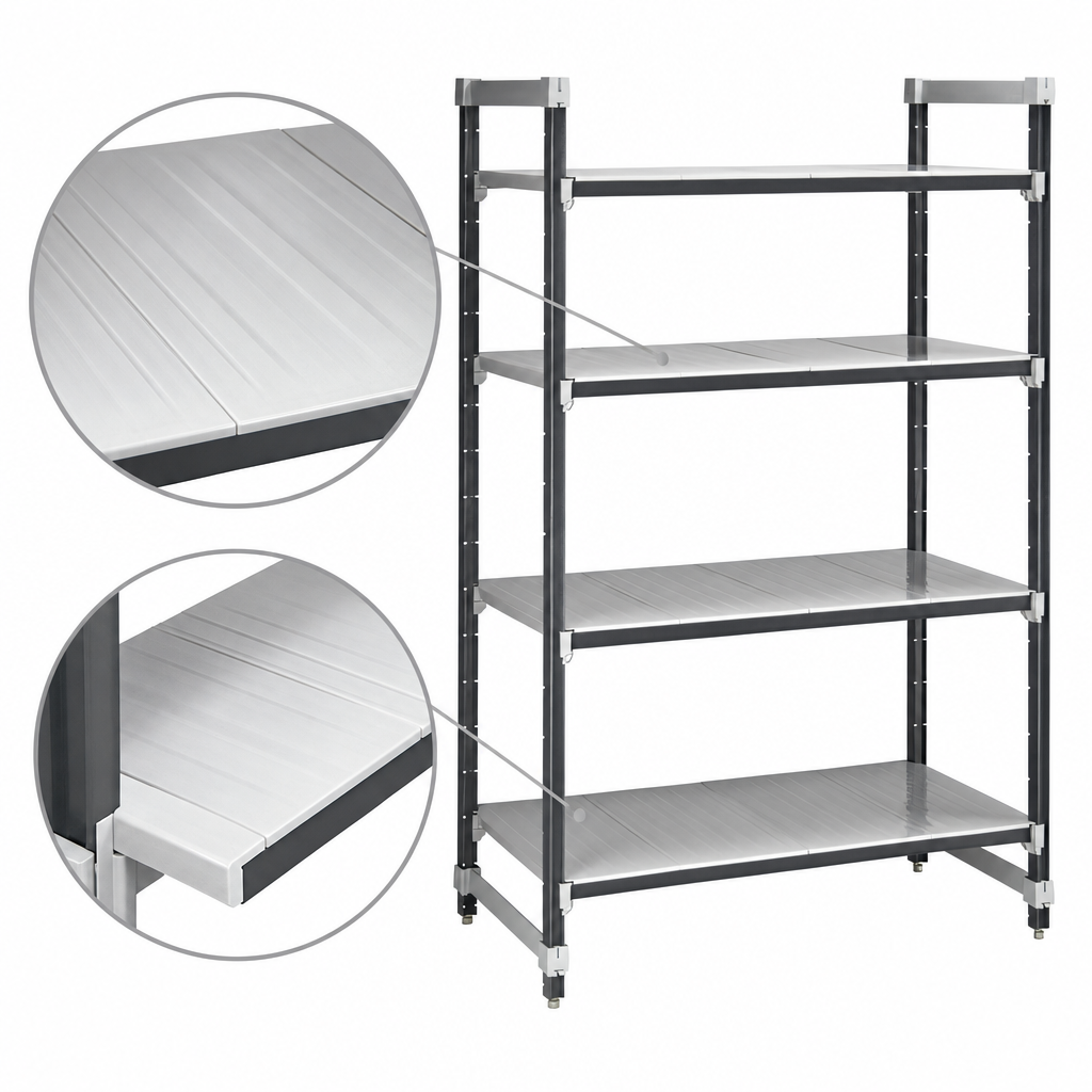 Solid Reinforced Polypropylene Shelf Plates