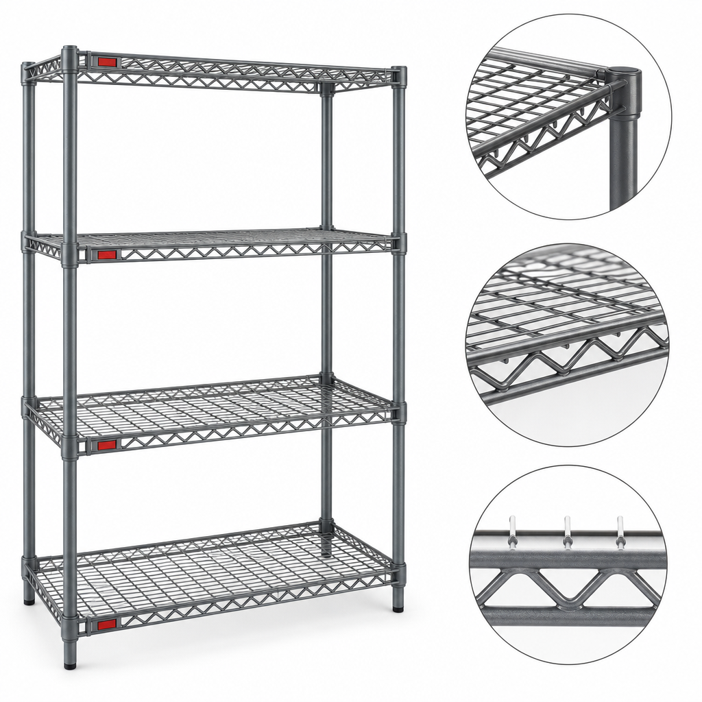 Patented QuadTruss Shelf Design