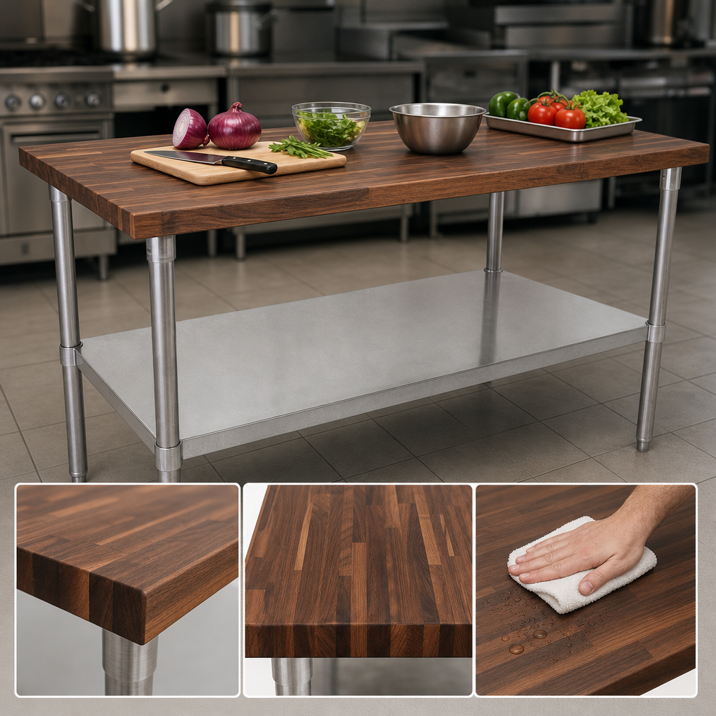 Edge Grain Flat Top