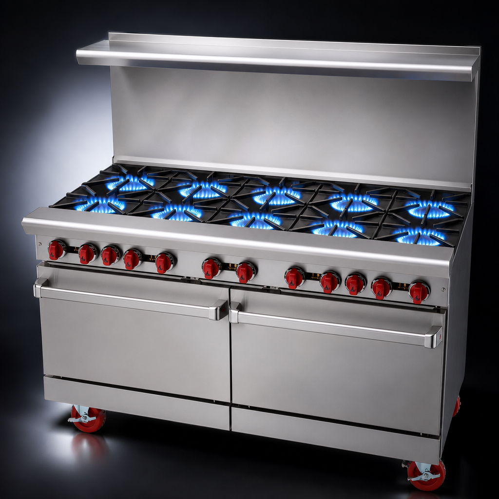 Eight Open Burners
