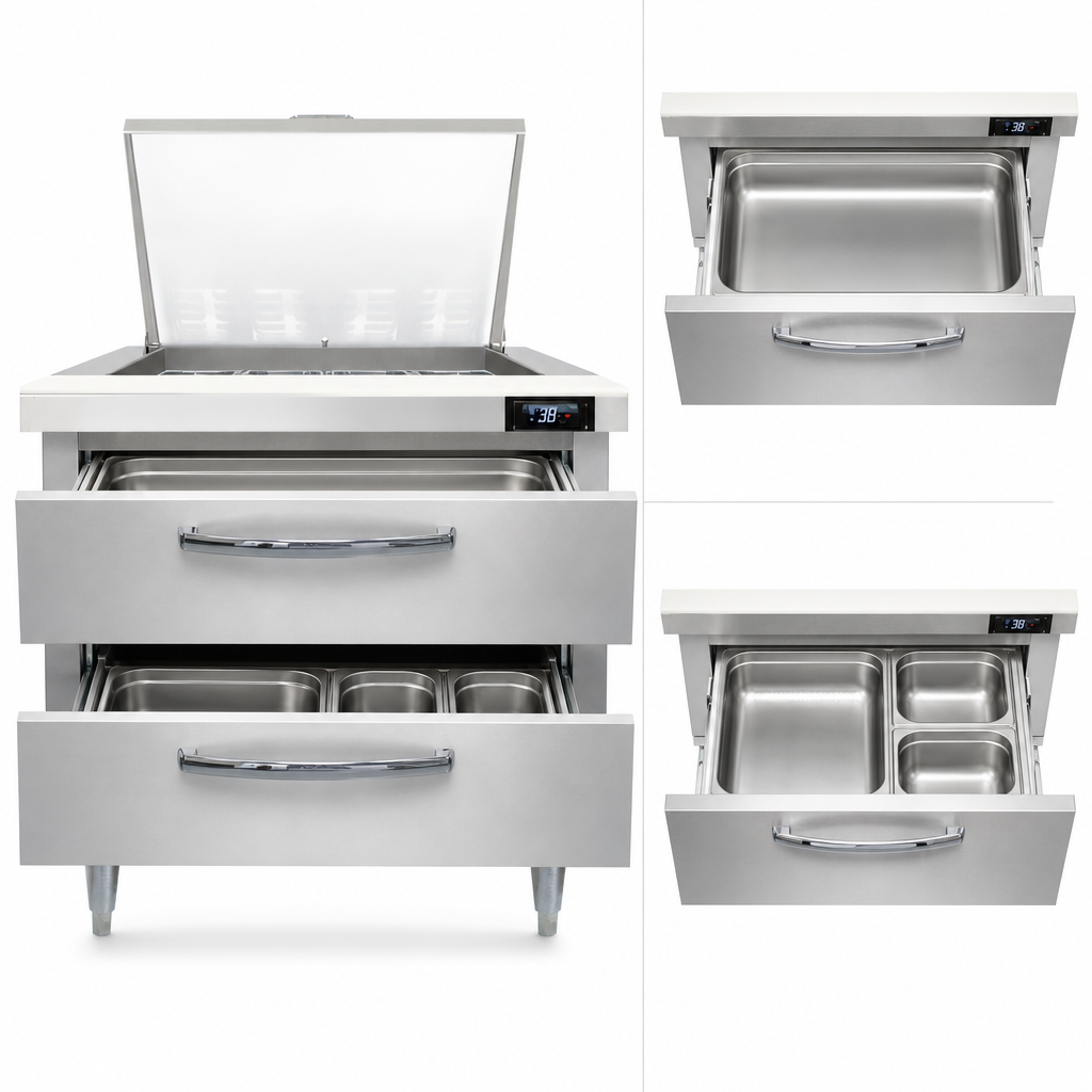 Two Refrigerated Drawers