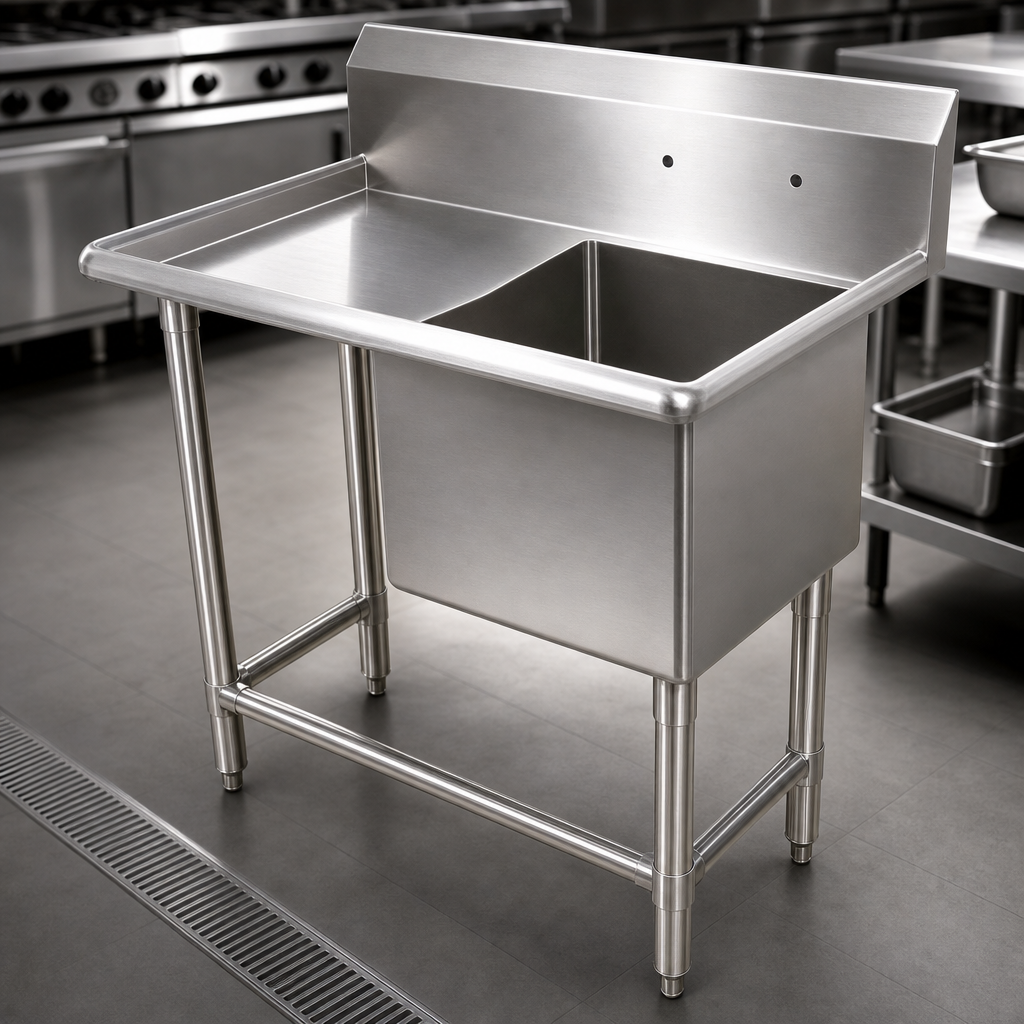 14-Gauge 300 Series Stainless Steel Construction
