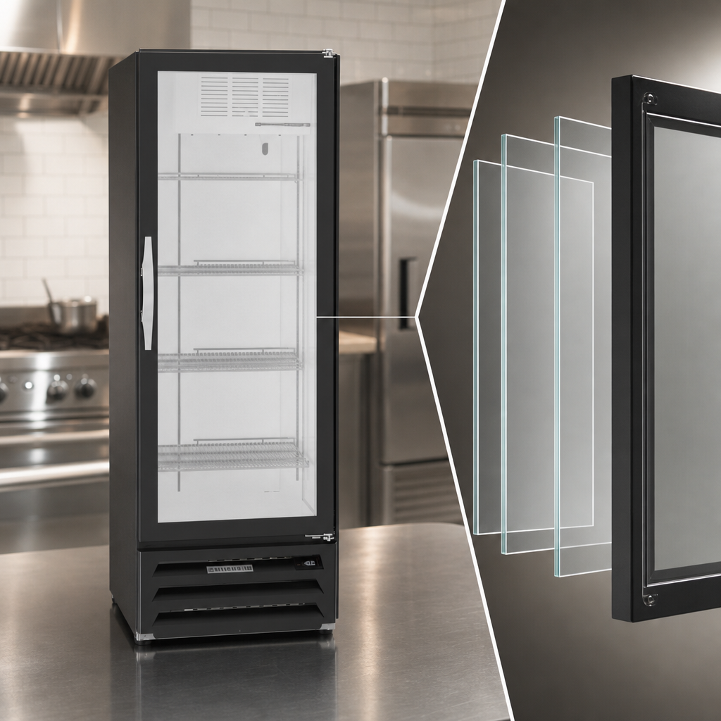 Triple-Pane Hinged Glass Door