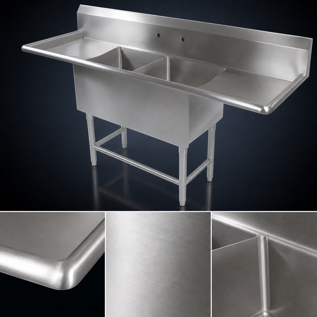 14-Gauge Type 300 Stainless Steel Top