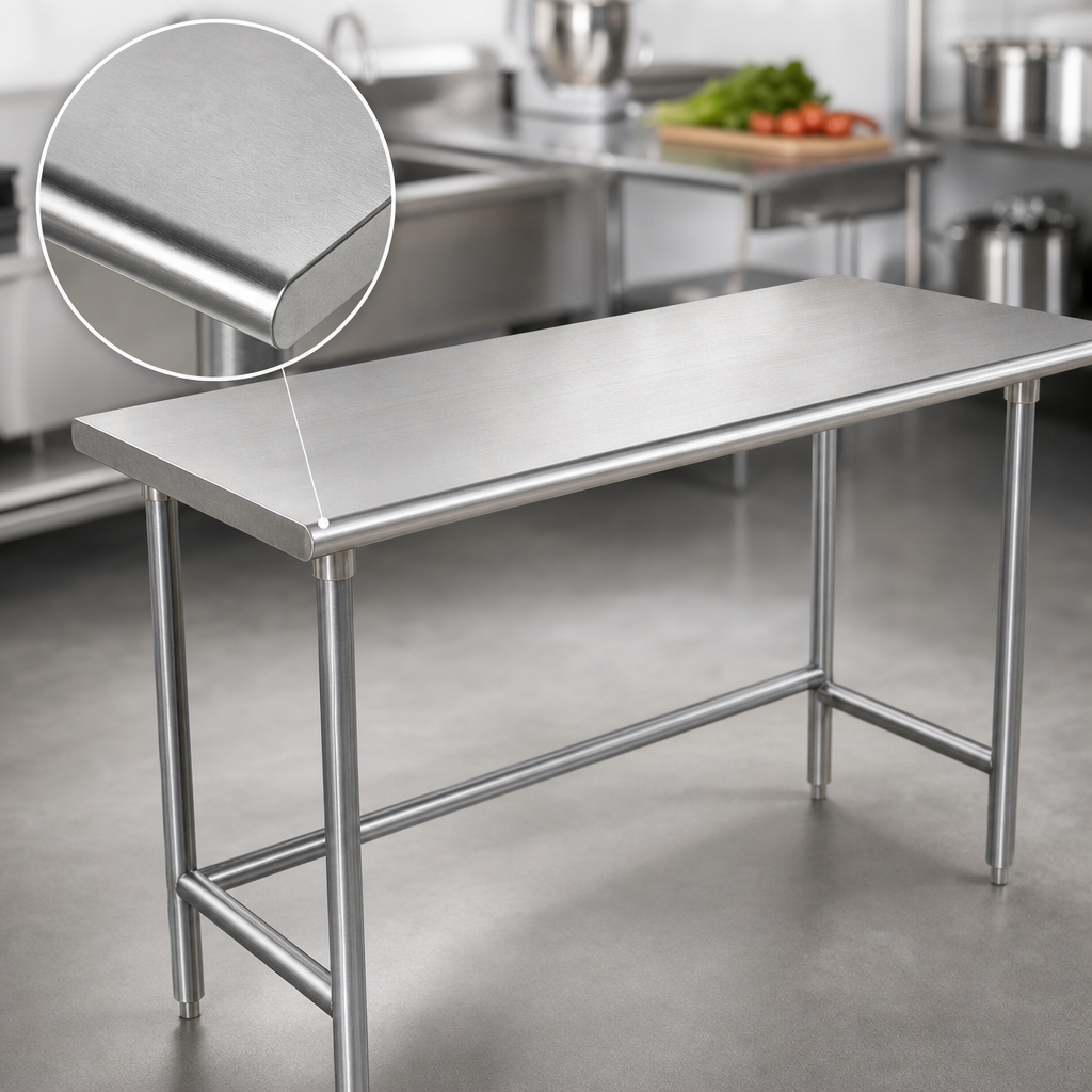 16-Gauge 304 Stainless Steel Top