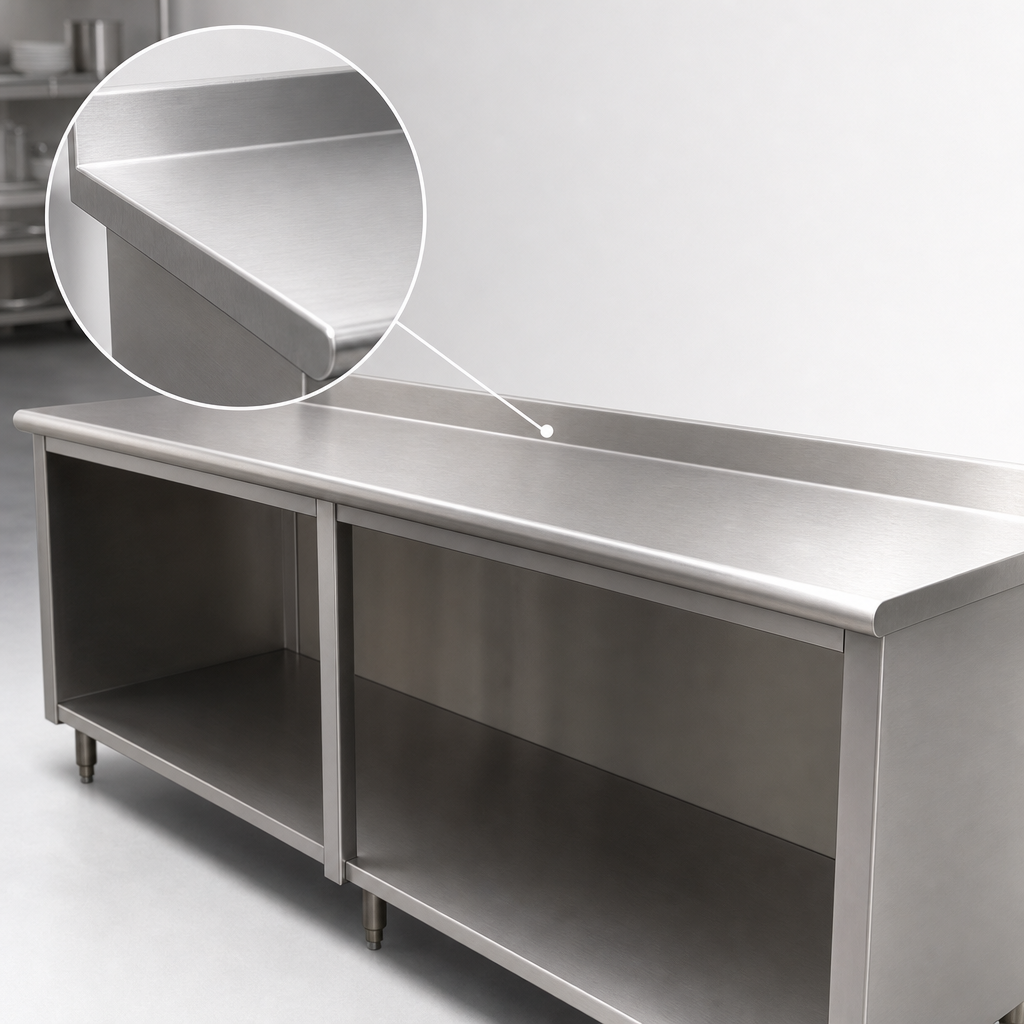16-Gauge 304 Stainless Steel Top