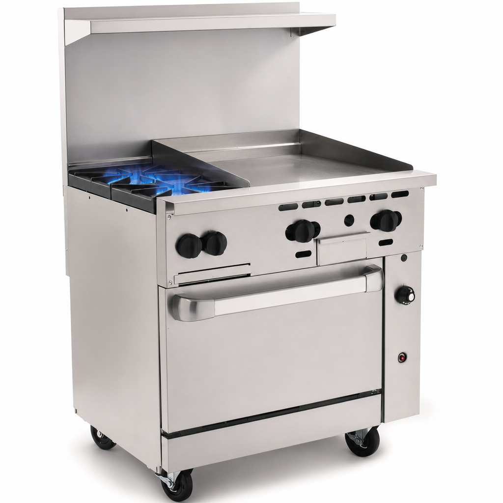 Two Open Burners