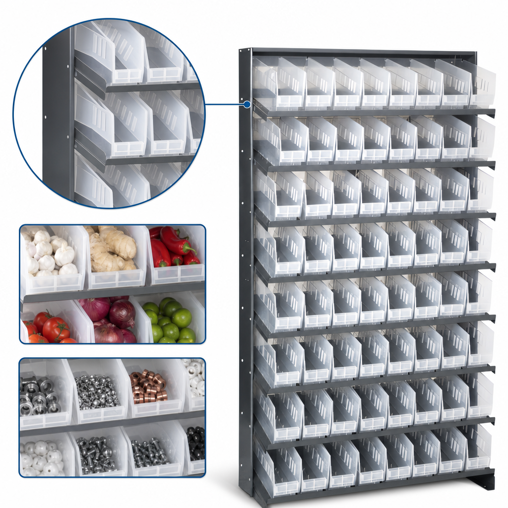 Eight Shelves Included