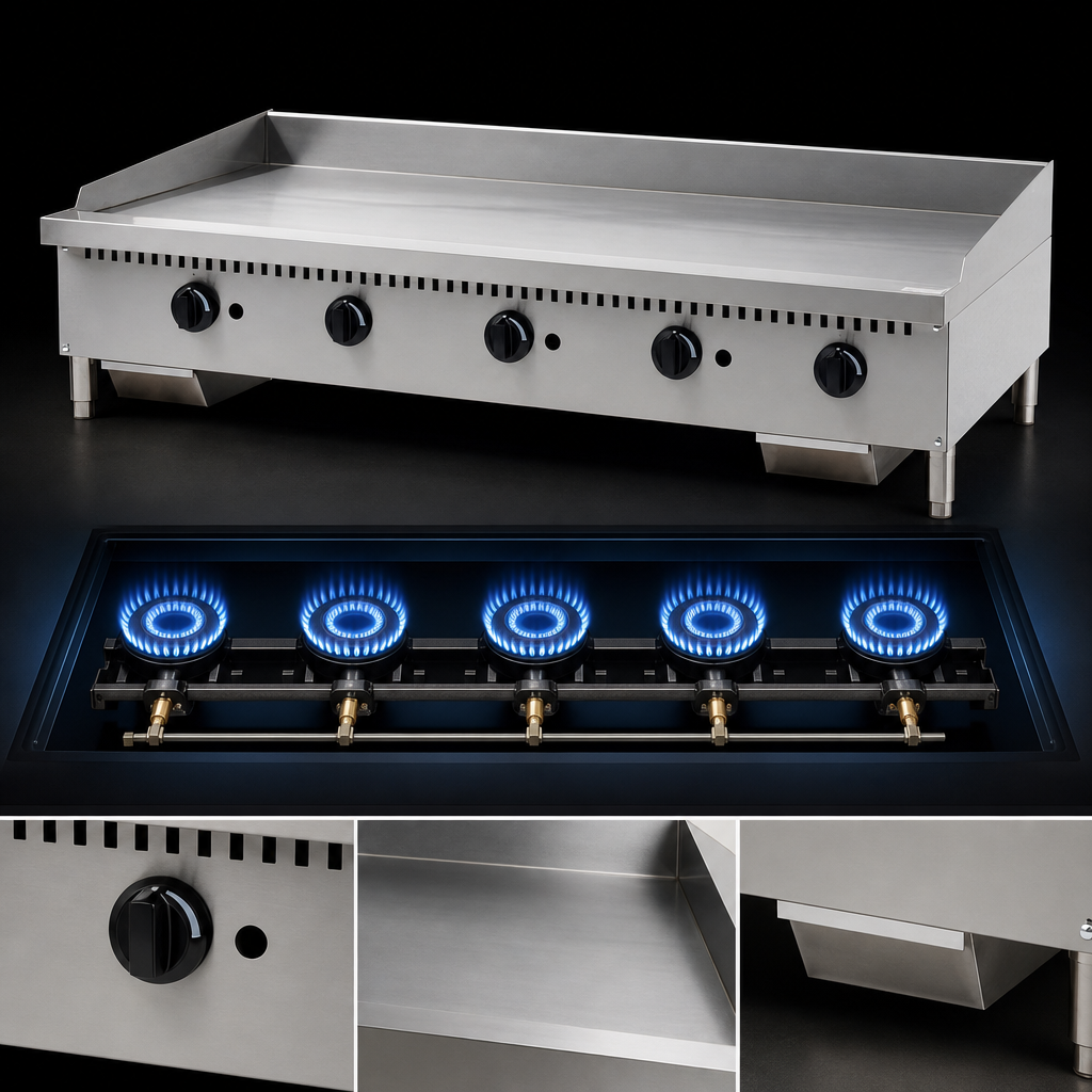 Five High-Output Burners