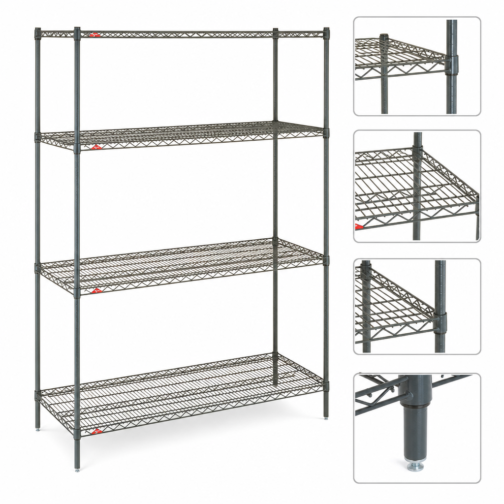 Four Wire Shelves Included