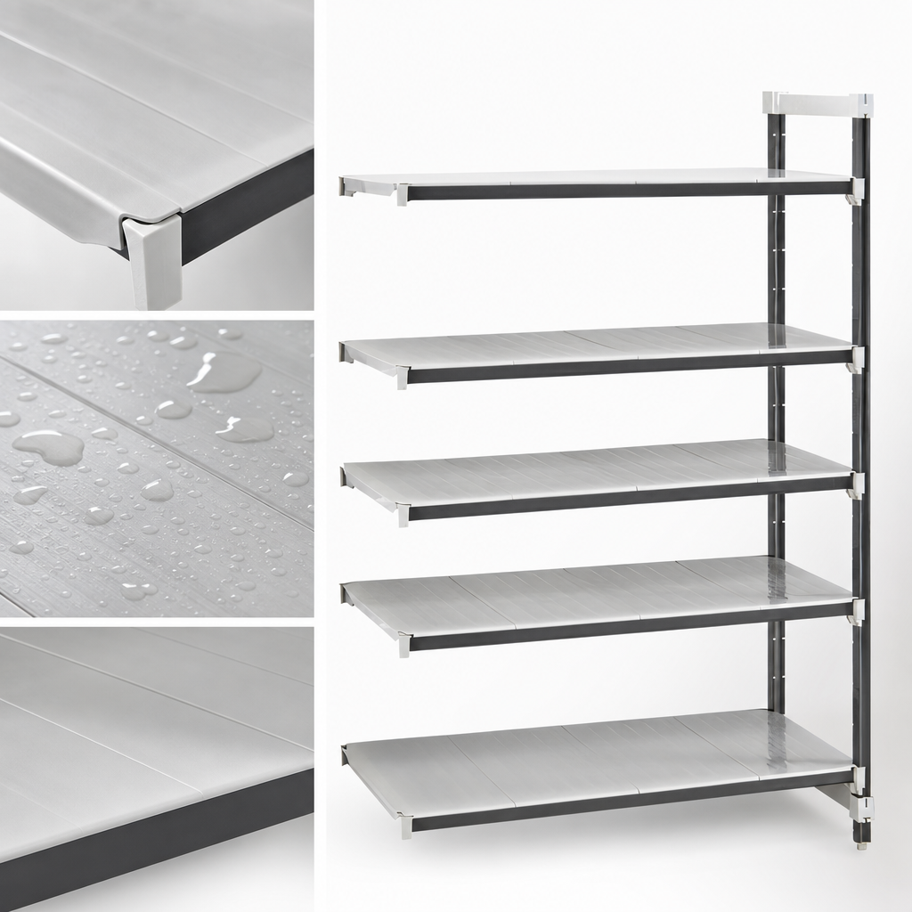 Solid Reinforced Polypropylene Shelf Plates
