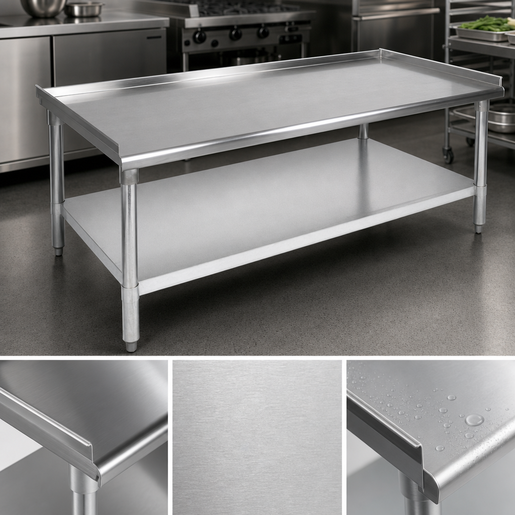 16-Gauge Stainless Steel Top