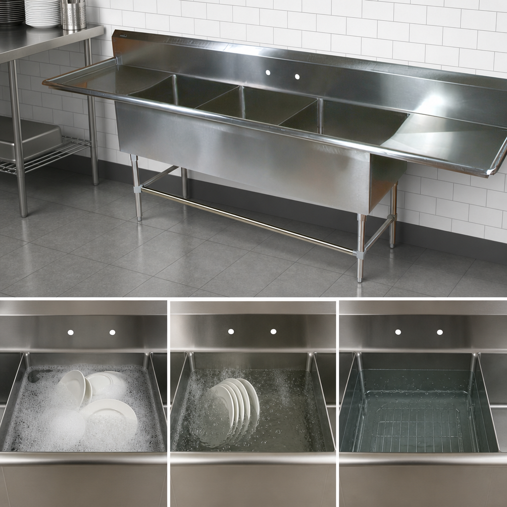 Three-Compartment Sink Design