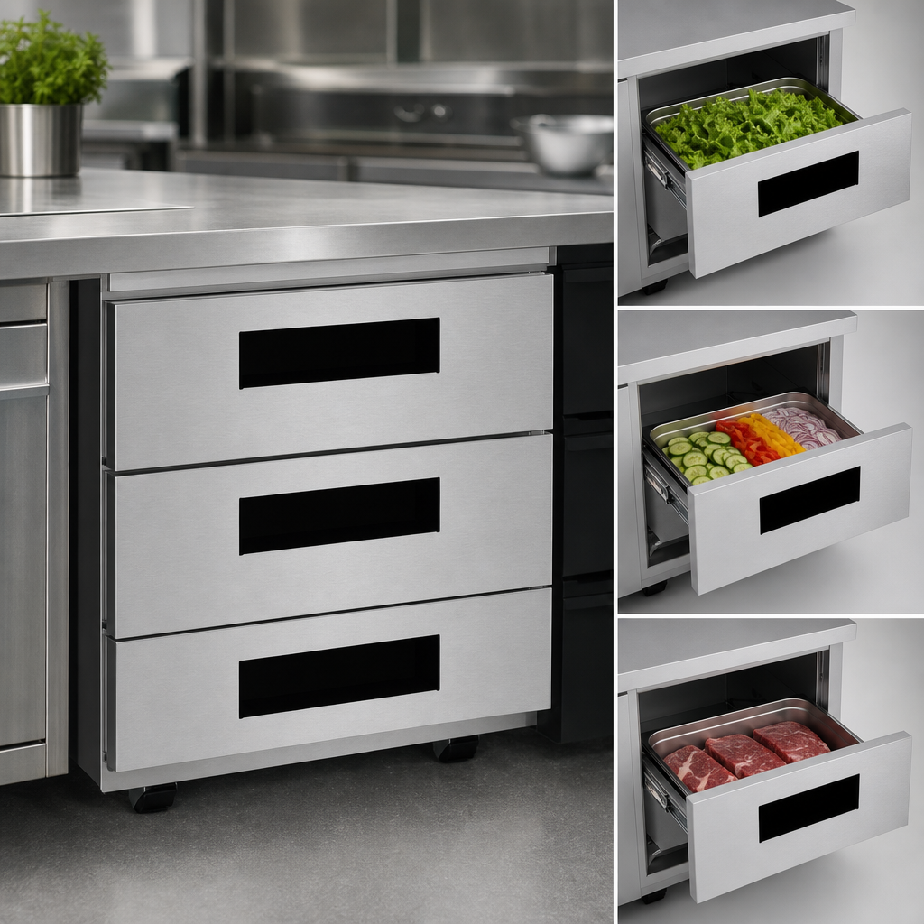 Three-Drawer Storage