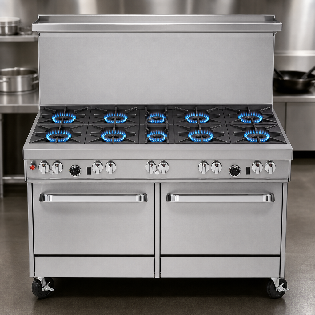 Nine Open Burners