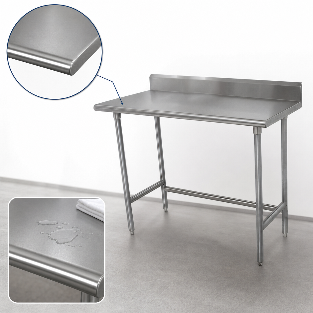 16-Gauge 304 Stainless Steel Top