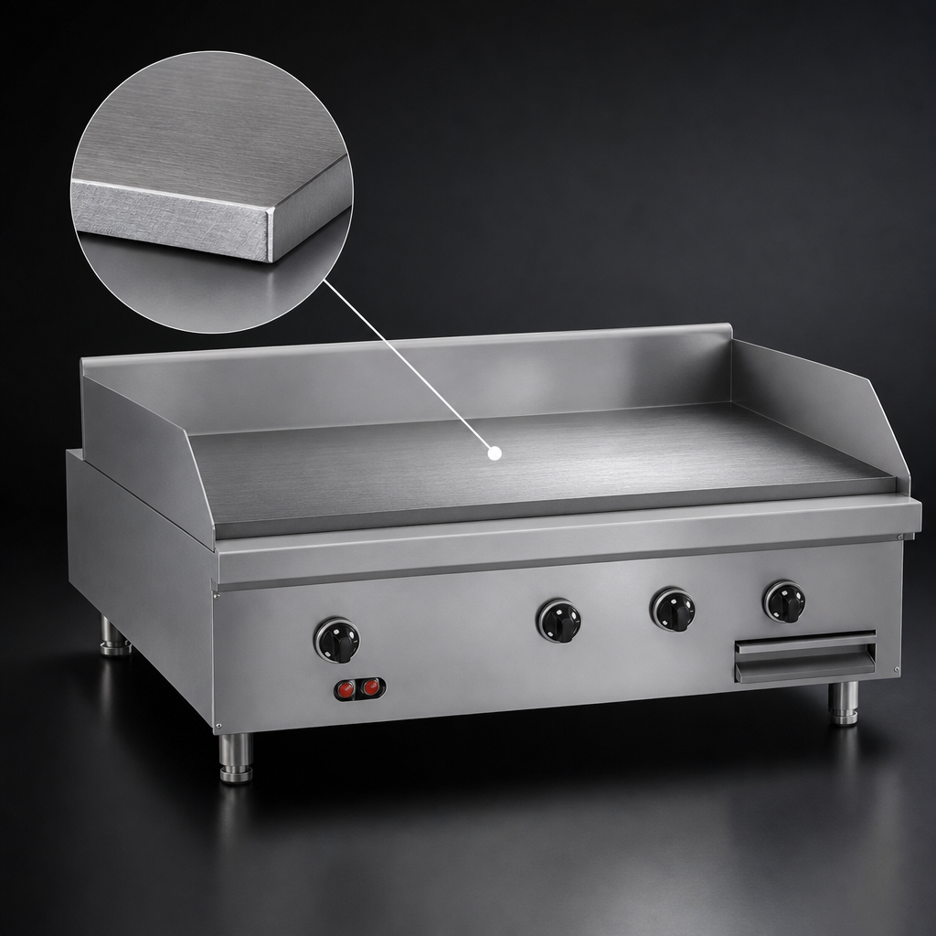 1-Inch Polished Steel Plate