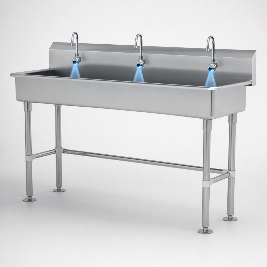 Three Electronic Faucets