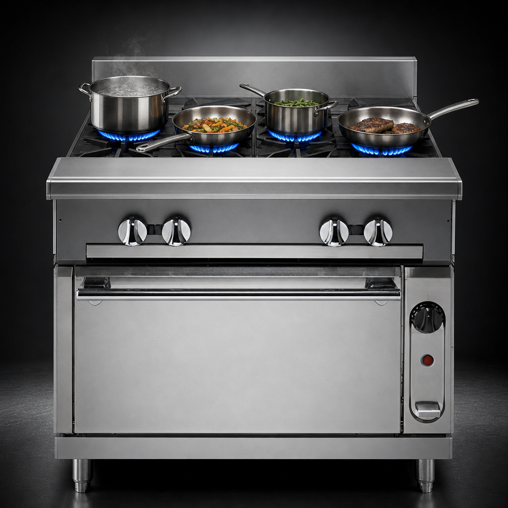 Four Open Burners