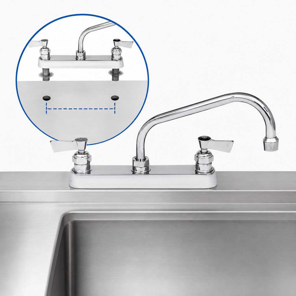 8-Inch Center Deck Mount
