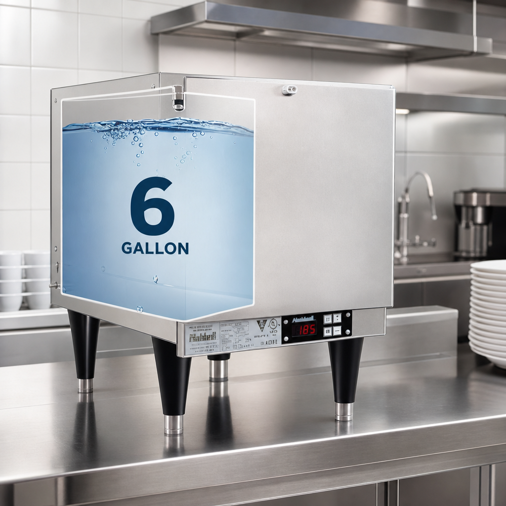 6-Gallon Storage Capacity